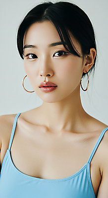 JPG 편집이미지 응시 여자 수영복 한명 상반신 성인 귀걸이 의료성형뷰티 성인여자한명만 편집실사 AI인물포토 AI콘텐츠 1 시선 옷 장신구 사람 CG 여자한명만 성인여자만 파일형식 AI포토