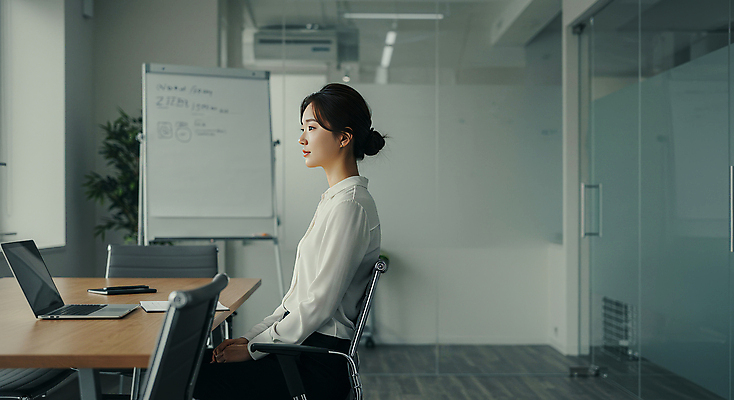 JPG 편집이미지 여자 의자 탁자 회의 한명 앉기 정장 성인 옆모습 노트북 비즈니스우먼 회의실 문서 화이트보드 의료성형뷰티 성인여자한명만 편집실사 AI인물포토 AI콘텐츠 1 옷 뷰포인트 가구 비즈니스 모션 사람 전자제품 직장인 CG 여자한명만 성인여자만 파일형식 AI포토