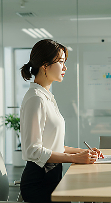 JPG 편집이미지 여자 의자 탁자 회의 한명 서기 정장 성인 옆모습 펜 잡기 비즈니스우먼 회의실 의료성형뷰티 성인여자한명만 편집실사 AI인물포토 AI콘텐츠 1 옷 뷰포인트 가구 비즈니스 모션 사람 필기구 직장인 CG 여자한명만 성인여자만 파일형식 AI포토