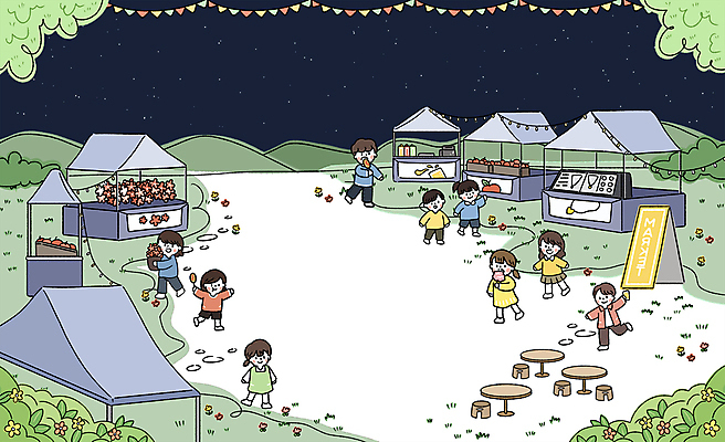 PSD 여자 남자 화분 음료 어린이 야경 일러스트 봄꽃 산 미소 들기 소녀 소년 잔디 여러명 성인 초록색 손들기 걷기 봄풍경 풀잎 사과 즐거움 나무의자 핫도그 가판대 나무탁자 악세사리함 야시장 입간판 봄축제 국내일러스트 식물 꽃 감정 음식 컬러 다수 잎 의자 과일 모션 탁자 간판 패스트푸드 표정 사람 풍경 목재 축제 봄 풀_식물 시장 야간 파일형식 풍경_경치