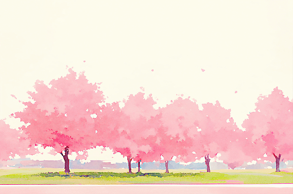 JPG 도로 분홍색 일러스트 봄꽃 자연 풍경 사람없음 봄풍경 벚꽃 분위기 벚나무 벚꽃축제 국내일러스트 AI일러스트 AI콘텐츠 나무 꽃 길 컬러 컨셉 교통시설 축제 봄 생태계 꽃축제 파일형식