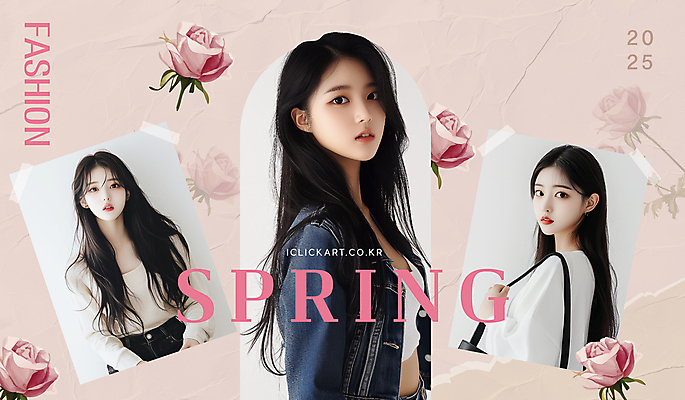 템플릿 여자 패션 분홍색 안내 성인 세명 장미 청자켓 감성 봄옷 스타일링 의료성형뷰티 성인여자만 마스킹테이프 이미지템플릿 AI파일 옷 꽃 컬러 컨셉 사람 봄 재킷 테이프 여자만 성인만 파일형식 벡터