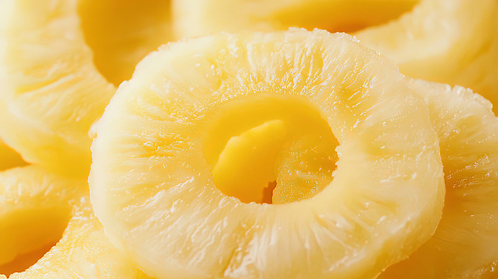 JPG 편집이미지 백그라운드 단면 사람없음 노란색 신선 파인애플 슬라이스 상큼 편집실사 AI포토 AI콘텐츠 컬러 과일 CG 열대과일 파일형식