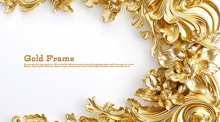 PSD 편집이미지 디자인 프레임 사람없음 황금 고급 카피스페이스 이미지편집 컨셉 공백 파일형식