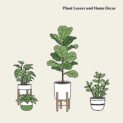 화분 일러스트 사람없음 초록색 인테리어 고무나무 다육식물 플랜테리어 행잉플랜트 국내일러스트 AI파일 나무 식물 디자인 컬러 파일형식 벡터