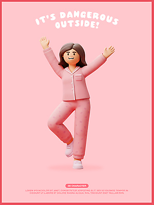 전신 PSD 편집이미지 캐릭터 라이프스타일 여자 행복 분홍색 패턴 휴가 휴식 3D캐릭터 한명 웃음 성인 일상 3D 손들기 기쁨 잠옷 춤 잠 휴일 즐거움 힐링 성인여자한명만 편집3D 1 옷 감정 컬러 컨셉 무늬 모션 문화예술 표정 사람 라이프 생활 디지털합성 여자한명만 성인여자만 파일형식