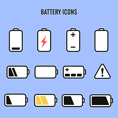 아이콘 경고 사람없음 파란색 느낌표 건전지 충전 번개모양 2D아이콘 AI파일 모양 기호 컬러 번개 파일형식 벡터
