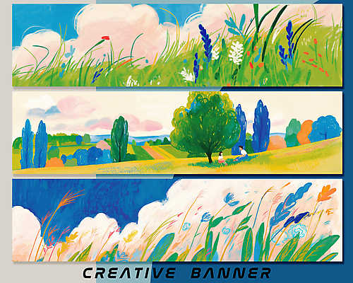 전신 PSD 구름 여자 남자 가로배너 일러스트 하늘 앉기 초원 성인 두명 풀 그림 갈대밭 나무그늘 성인만 바람불기 배너세트 국내일러스트 자연요소 나무 식물 배너 모션 사람 가로 세트 그늘 불기 파일형식 갈대_식물