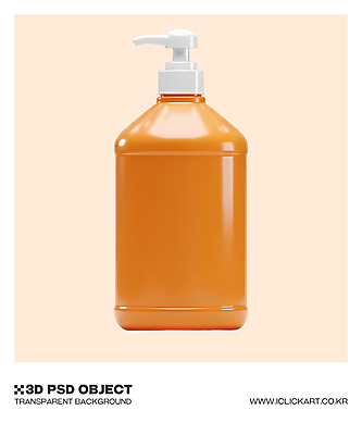 컬러 3D 도구 청소 디지털합성 파일형식 펌프 주황색 세제 청소도구 오브젝트 사람없음 편집3D PSD 편집이미지