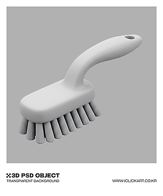 컬러 3D 도구 청소 디지털합성 파일형식 회색 솔 청소도구 오브젝트 사람없음 편집3D PSD 편집이미지