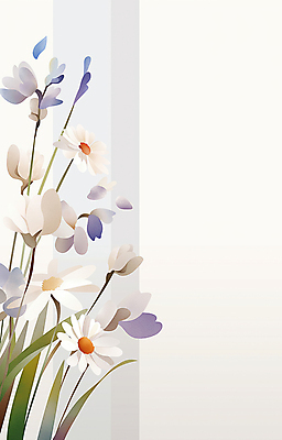 JPG 꽃 일러스트 사람없음 흰색 풀잎 우아함 보테니컬아트 국내일러스트 AI일러스트 AI콘텐츠 식물 컬러 컨셉 잎 풀_식물 파일형식