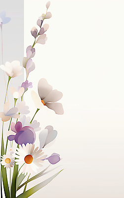 JPG 일러스트 사람없음 흰색 풀잎 우아함 꽃봉오리 보테니컬아트 국내일러스트 AI일러스트 AI콘텐츠 꽃 컬러 컨셉 잎 풀_식물 파일형식