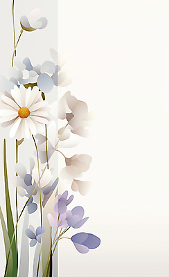 JPG 꽃 일러스트 사람없음 흰색 풀잎 우아함 보테니컬아트 국내일러스트 AI일러스트 AI콘텐츠 식물 컬러 컨셉 잎 풀_식물 파일형식