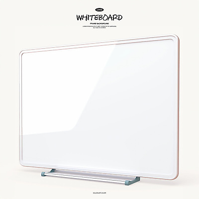 PSD 편집이미지 사람없음 3D 흰색 오브젝트 화이트보드 카피스페이스 편집3D 컬러 공백 디지털합성 파일형식