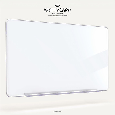 PSD 편집이미지 사람없음 3D 흰색 오브젝트 화이트보드 카피스페이스 편집3D 컬러 공백 디지털합성 파일형식