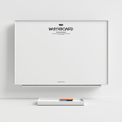 PSD 편집이미지 사람없음 3D 흰색 오브젝트 화이트보드 보드마카 카피스페이스 편집3D 컬러 펜 공백 디지털합성 파일형식