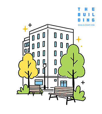 나무 가로등 벤치 일러스트 아파트 빌딩 사람없음 반짝임 국내일러스트 AI파일 식물 공공시설 의자 모션 주택 건물 파일형식 벡터