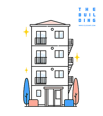 나무 일러스트 아파트 빌딩 사람없음 반짝임 계단 국내일러스트 AI파일 식물 모션 주택 건물 파일형식 벡터