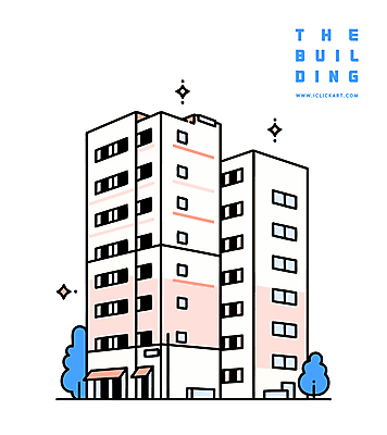 나무 일러스트 아파트 빌딩 사람없음 반짝임 국내일러스트 AI파일 식물 모션 주택 건물 파일형식 벡터