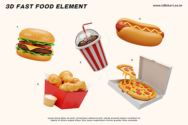 PSD 편집이미지 빨대 사람없음 세트 3D 프라이드치킨 햄버거 소스 종이상자 콜라 닭다리 핫도그 각얼음 배달음식 소스그릇 엘리먼트 테이크아웃컵 페퍼로니피자 편집3D 그릇 음식 피자 패스트푸드 컵 상자 얼음 치킨 양념 배달 디지털합성 탄산음료 파일형식