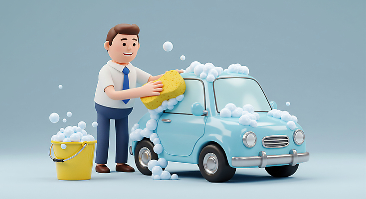 JPG 전신 편집이미지 남자 하늘색 자동차 한명 미소 들기 성인 3D 청소 물거품 비누거품 스펀지 물양동이 성인남자한명만 손세차 편집3D AI컴퓨터그래픽 AI콘텐츠 1 육상교통 모션 표정 사람 파란색 거품 양동이 디지털합성 세차 남자한명만 성인남자만 파일형식