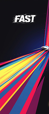 PSD 세로배너 일러스트 자동차 사람없음 컬러풀 자동차경주 속도 역동적 국내일러스트 배너 육상교통 컬러 컨셉 세로 레이싱 파일형식