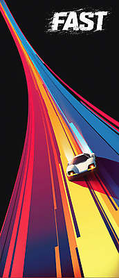 PSD 세로배너 일러스트 자동차 사람없음 컬러풀 자동차경주 속도 역동적 국내일러스트 배너 육상교통 컬러 컨셉 세로 레이싱 파일형식