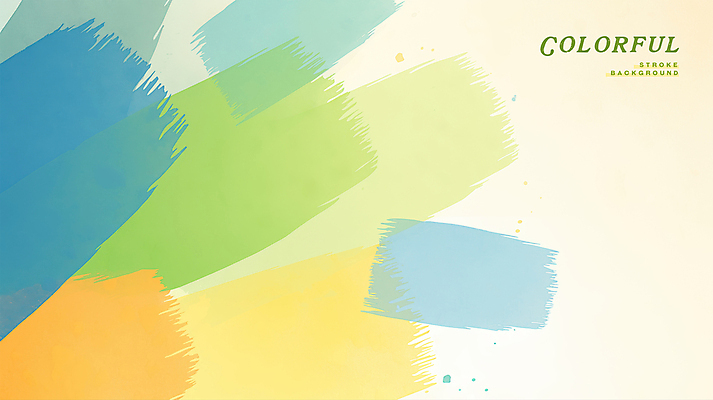 PSD 백그라운드 일러스트 붓터치 수채화 사람없음 컬러풀 겹침 국내일러스트 컬러 파일형식
