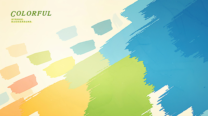 PSD 백그라운드 일러스트 붓터치 수채화 사람없음 컬러풀 겹침 국내일러스트 컬러 파일형식
