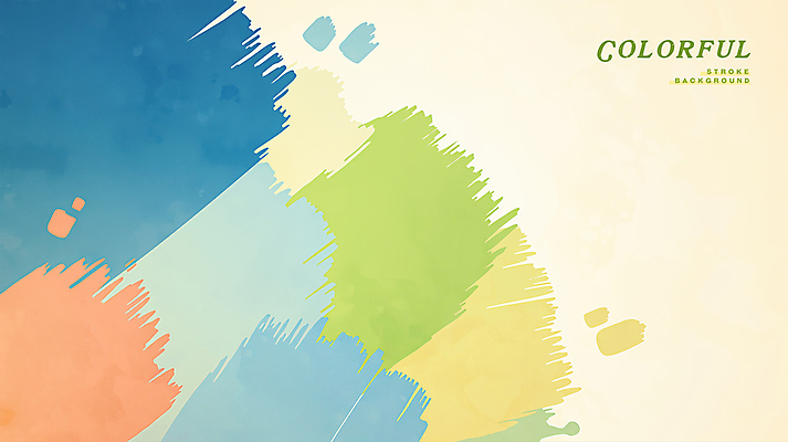 PSD 백그라운드 일러스트 붓터치 수채화 사람없음 컬러풀 겹침 국내일러스트 컬러 파일형식