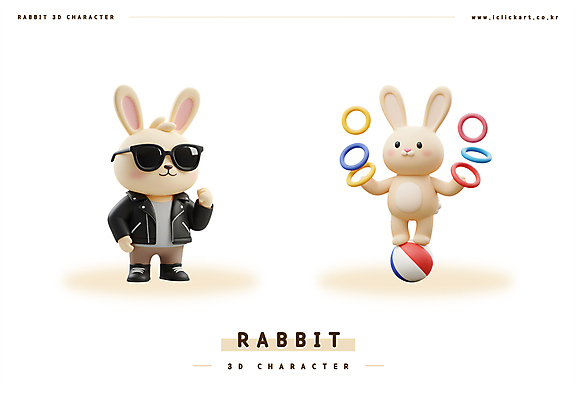 PSD 편집이미지 허리손 공 3D캐릭터 들기 사람없음 선글라스 3D 손들기 귀여움 고리 서커스 토끼캐릭터 가죽자켓 베이지색 힙스터 편집3D 캐릭터 패션 안경 컬러 동물캐릭터 포즈 컨셉 모션 재킷 토끼 디지털합성 파일형식