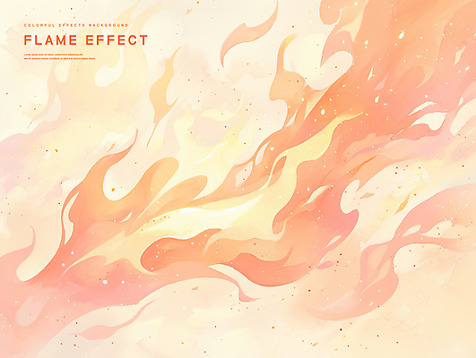 PSD 백그라운드 일러스트 불 수채화 사람없음 주황색 파스텔 이펙트그래픽 국내일러스트 자연요소 컬러 그래픽백그라운드 학용품 파일형식