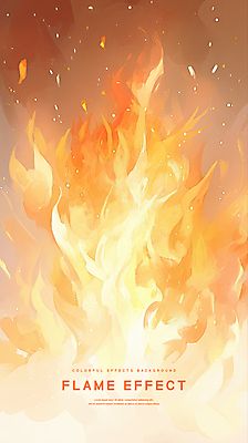 PSD 백그라운드 일러스트 불 수채화 사람없음 주황색 파스텔 이펙트그래픽 국내일러스트 자연요소 컬러 그래픽백그라운드 학용품 파일형식