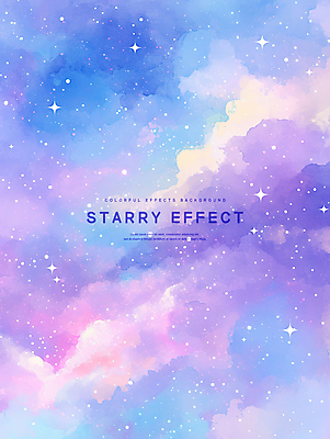PSD 별 백그라운드 일러스트 수채화 사람없음 우주 보라색 은하수 파스텔 이펙트그래픽 국내일러스트 자연요소 컬러 그래픽백그라운드 자연 학용품 파일형식