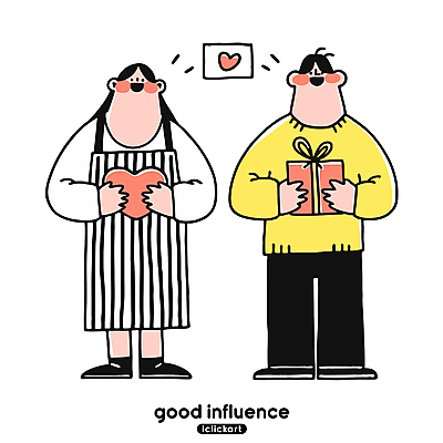 전신 여자 남자 리본 일러스트 친절 따뜻함 미소 들기 성인 두명 선물상자 앞치마 하트 긍정 성인만 국내일러스트 AI파일 모양 컨셉 모션 표정 선물 사람 상자 파일형식 벡터