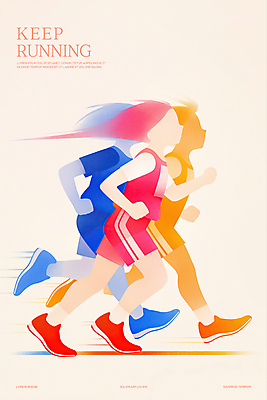 전신 PSD 여자 남자 어린이 일러스트 소녀 소년 세명 운동복 컬러풀 달리기 속도 마라톤 러닝 어린이만 쾌감 국내일러스트 옷 감정 컬러 모션 사람 경기 육상스포츠 파일형식