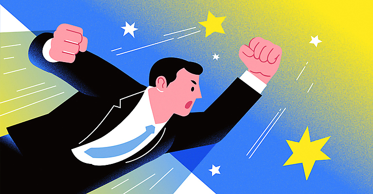 남자 별 일러스트 한명 정장 성인 파란색 손들기 주먹 비즈니스맨 슈퍼맨 영웅 슈퍼히어로 성인남자한명만 국내일러스트 AI파일 자연요소 1 옷 컬러 비즈니스 모션 사람 직장인 남자한명만 성인남자만 파일형식 벡터