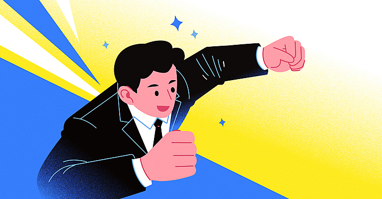 남자 일러스트 한명 미소 정장 상반신 성인 파란색 반짝임 주먹 비즈니스맨 슈퍼맨 영웅 슈퍼히어로 성인남자한명만 국내일러스트 AI파일 1 옷 컬러 비즈니스 모션 표정 사람 직장인 남자한명만 성인남자만 파일형식 벡터