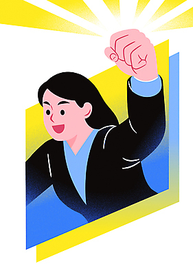 여자 일러스트 한명 미소 정장 상반신 성인 파란색 손들기 주먹 비즈니스우먼 영웅 슈퍼히어로 성인여자한명만 국내일러스트 AI파일 1 옷 컬러 비즈니스 모션 표정 사람 직장인 여자한명만 성인여자만 파일형식 벡터