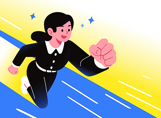 전신 여자 일러스트 한명 미소 정장 성인 파란색 반짝임 달리기 손들기 주먹 비즈니스우먼 영웅 슈퍼히어로 성인여자한명만 국내일러스트 AI파일 1 옷 컬러 비즈니스 모션 표정 사람 직장인 여자한명만 성인여자만 파일형식 벡터