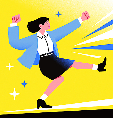 전신 여자 일러스트 한명 미소 정장 성인 반짝임 노란색 손들기 주먹 비즈니스우먼 영웅 손뻗기 다리들기 슈퍼히어로 성인여자한명만 국내일러스트 AI파일 1 옷 컬러 비즈니스 모션 표정 사람 직장인 여자한명만 성인여자만 파일형식 벡터