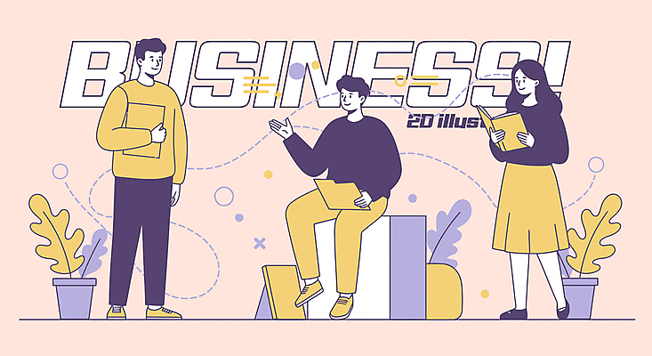 전신 식물 여자 남자 화분 분홍색 일러스트 회의 미소 들기 앉기 성인 책 세명 노란색 손들기 파일 파일폴더 성인만 국내일러스트 AI파일 컬러 비즈니스 모션 표정 사람 사무용품 파일형식 벡터