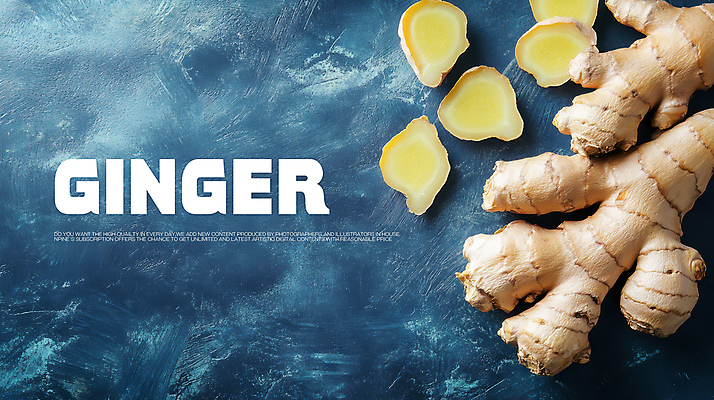 PSD 편집이미지 음식 식재료 단면 건강 사람없음 파란색 슬라이스 생강 이미지편집 컬러 채소 파일형식