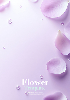 PSD 편집이미지 꽃잎 사람없음 빛 봄 물방울 이슬 연보라색 이미지편집 계절 꽃 보라색 파일형식