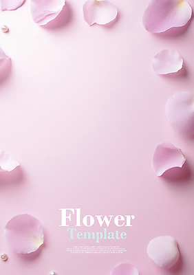 PSD 편집이미지 꽃잎 분홍색 사람없음 빛 봄 이미지편집 계절 꽃 컬러 파일형식