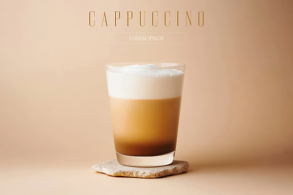 PSD 편집이미지 잔 사람없음 카페 돌_바위 메뉴 카푸치노 베이지색 우유거품 이미지편집 식기 커피 컬러 상점 거품 파일형식