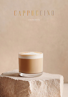 PSD 편집이미지 잔 그림자 사람없음 카페 돌_바위 메뉴 카푸치노 라떼아트 베이지색 우유거품 이미지편집 식기 커피 컬러 상점 거품 그림 라떼 파일형식