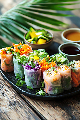 JPG 편집이미지 접시 탁자 오이 새우 건강 사람없음 당근 신선 고수 양배추 건강식 나무탁자 땅콩소스 라이스페이퍼 소스그릇 월남쌈 맛있는 편집실사 AI포토 AI콘텐츠 그릇 식기 음식 가구 채소 뿌리채소 갑각류 소스_음식 향신료 CG 베트남음식 파일형식