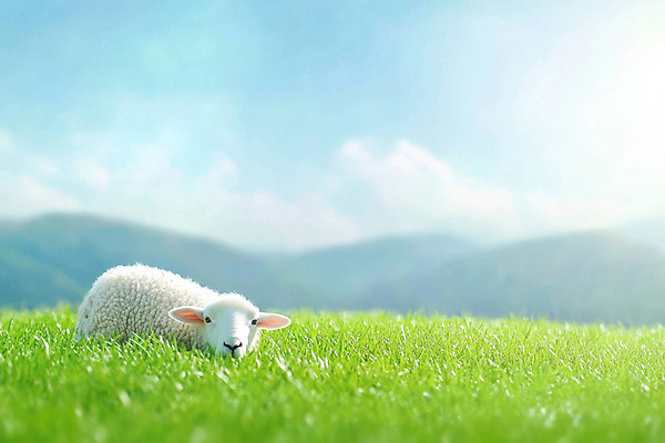 JPG 구름 편집이미지 한마리 자연 하늘 잔디 초원 사람없음 햇빛 산양 산맥 편집실사 AI포토 AI콘텐츠 자연요소 식물 1 산 태양 양 CG 생태계 멸종위기동물 파일형식