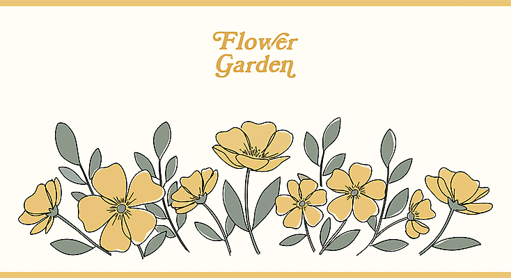 꽃 잎 일러스트 사람없음 노란색 국내일러스트 AI파일 식물 컬러 파일형식 벡터